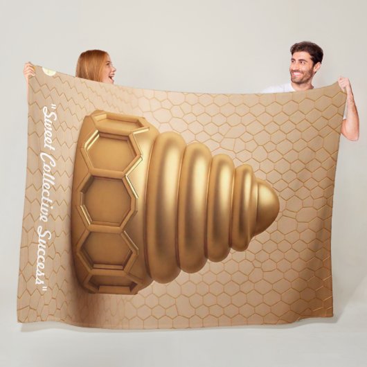 "Gouden Licht Ontwerpen" Fleece Deken (In situ)