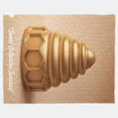 "Gouden Licht Ontwerpen" Fleece Deken (Voorkant (Horizontaal))