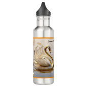 Gouden licht op het water waterfles  (Links)