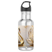 Gouden licht op het water waterfles  (Voorkant)