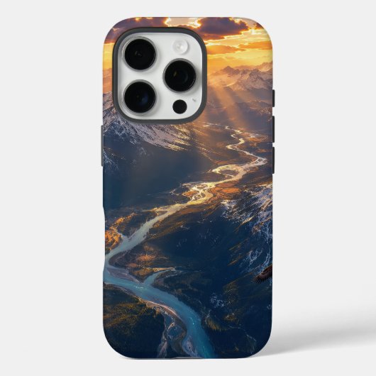 Gouden Licht Over de Alpenrivier001 Case-Mate iPhone Case (Achterkant)