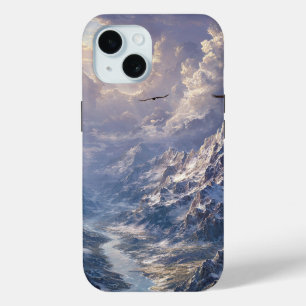 Gouden Licht Over de Alpenrivier002 iPhone 15 Case