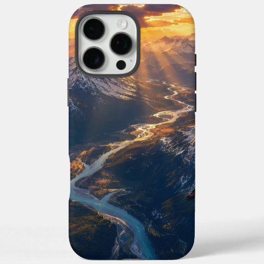 Gouden Licht Over de Alpine Rivier001 Case-Mate iPhone Case (Achterkant)