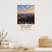 Gouden Licht Over de Franse Alpen – Coursegoules Poster (Keuken)