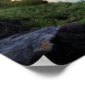 Gouden Licht Waterval Poster (Hoek)