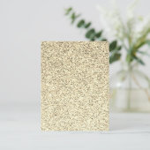 Gouden licht zachte glitter vonken briefkaart (Staand voorkant)