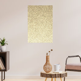 Gouden licht zachte glitter vonken poster