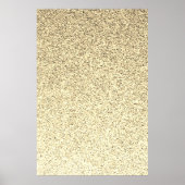 Gouden licht zachte glitter vonken poster (Voorkant)