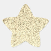 Gouden licht zachte glitter vonken ster sticker (Voorkant)