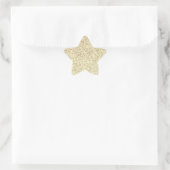 Gouden licht zachte glitter vonken ster sticker (Tas)