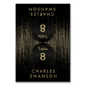 Gouden Lichte Douche | Plaats kaarten met doe-het- (Voorkant)