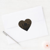 Gouden lichte snaren | Bruiloft Hart Sticker (Envelop)