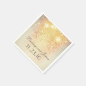  gouden lichten bruiloft servetten (Hoek)