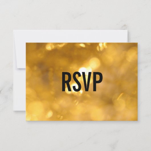 Gouden Lichten - RSVP Kaarten Kaartje (Voorkant)