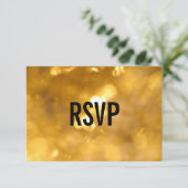 Gouden Lichten - RSVP Kaarten Kaartje (Staand voorkant)