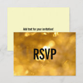 Gouden Lichten - RSVP Kaarten Kaartje (Voorkant / Achterkant)