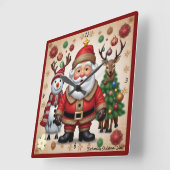 "Gouden Lichten" Vierkante Klok (Hoek)