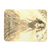 Gouden Lichtengel – Engelen lopen naast je Quote Magneet (Horizontaal)