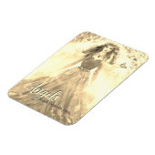 Gouden Lichtengel – Engelen lopen naast je Quote Magneet (Linkerzijde)