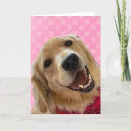 Gouden Liefde Roze Knuffels Kusjes Valentijnsdag K Kaart