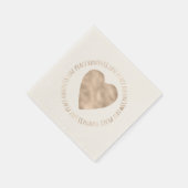 Gouden Liefde Vrede Vriendelijkheid Hart inspirere Servet (Hoek)