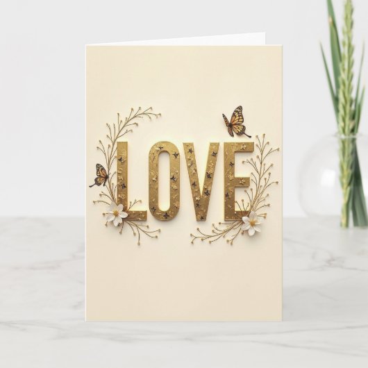 Gouden Liefdes Botanische Kaart (Voorkant)