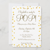 Gouden Liefdeshartjes Klaar om te Barsten Baby Sho Kaart (Voorkant)