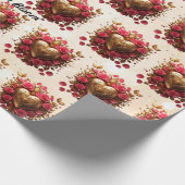 "Gouden liefdesverhaal" Cadeaupapier (Hoek)