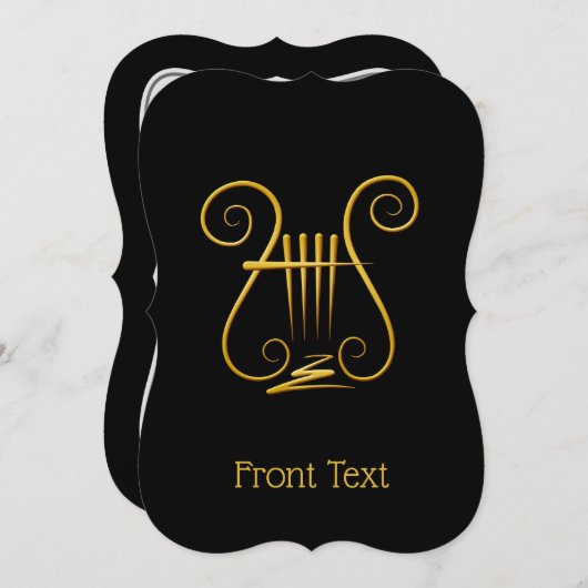 Gouden Lier Kaart (Voorkant / Achterkant)