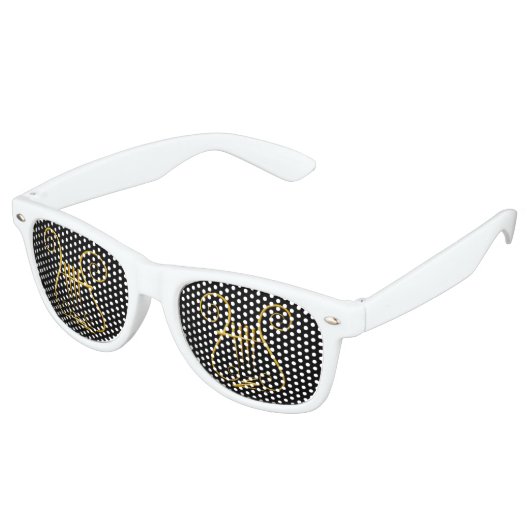 Gouden Lier Retro Zonnebril (Gekanteld)