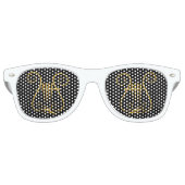 Gouden Lier Retro Zonnebril (Voorkant)