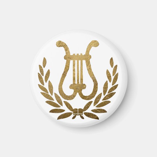 Gouden Lier tas Magneet (Voorkant)