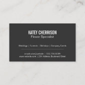 Gouden lijn artwork patroon | Bloemenpatroon Visitekaartje (Achterkant)