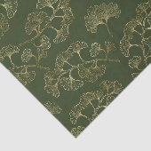 Gouden Lijn Botanisch Patroon Tissuepapier (Detail)