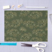 Gouden Lijn Botanisch Patroon Tissuepapier (Craft)