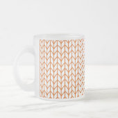 GOUDEN LIJN GEBREIDE Frosted Glass Mok (Links)