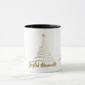 Gouden Lijn Kunst Kerstboom Mok (Midden)
