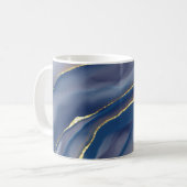 Gouden lijn: Luxe Abstract Inkscape Koffiemok (Voorkant links)