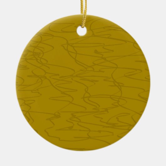Gouden Lijnen Keramisch Ornament (Voorkant)
