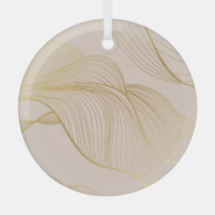 Gouden lijnen: luxepatroon. glas ornament