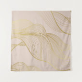 Gouden lijnen:  luxepatroon. wandkleed (Voorkant)