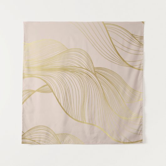 Gouden lijnen:  luxepatroon. wandkleed (Voorkant)