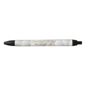 Gouden lijnen op wit zwarte inkt pen (Voorkant)