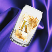 Gouden Lijst Decor Monogram K Blikvorm Glas