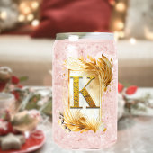 Gouden Lijst Decor Monogram K Blikvorm Glas