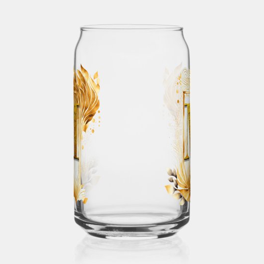 Gouden Lijst Decoratief Monogram M Blikvorm Glas (Rechts)