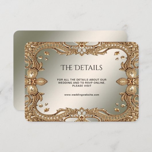 Gouden Lijst Detail Kaart (Voorkant / Achterkant)