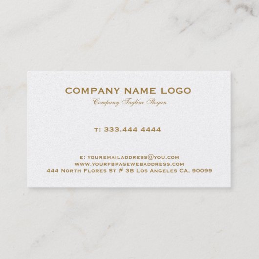  gouden lijst, donkerrode en witte achtergrond visitekaartje (Achterkant)