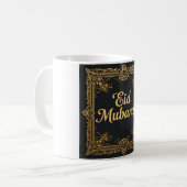  Gouden Lijst Eid Mubarak Design Koffiemok (Voorkant links)