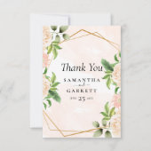 Gouden Lijst en Rozen Bedankkaart (Voorkant)